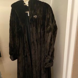 Vintage authentic mink fur coat